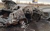 На трассе Оренбург – Соль-Илецк сгорел автомобиль